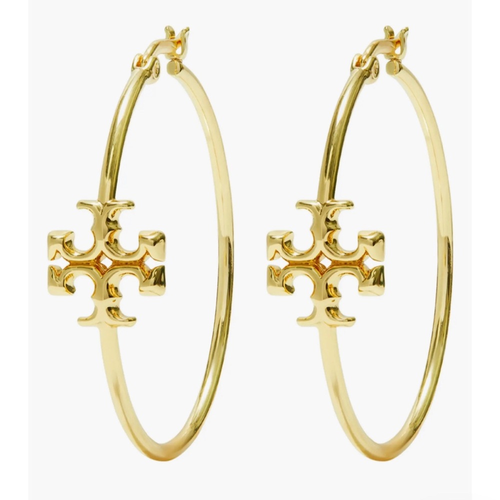 Tory Burch Eleanor hoop earrings